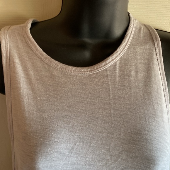 James Perse NWT Light gray Razorback cotton blend midi tank dress size 3 - Picture 6 of 13